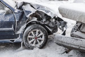 Crashed, Cars, In, Accident, On, Winter, Road, With, Snow, Car Accident Lawyers
